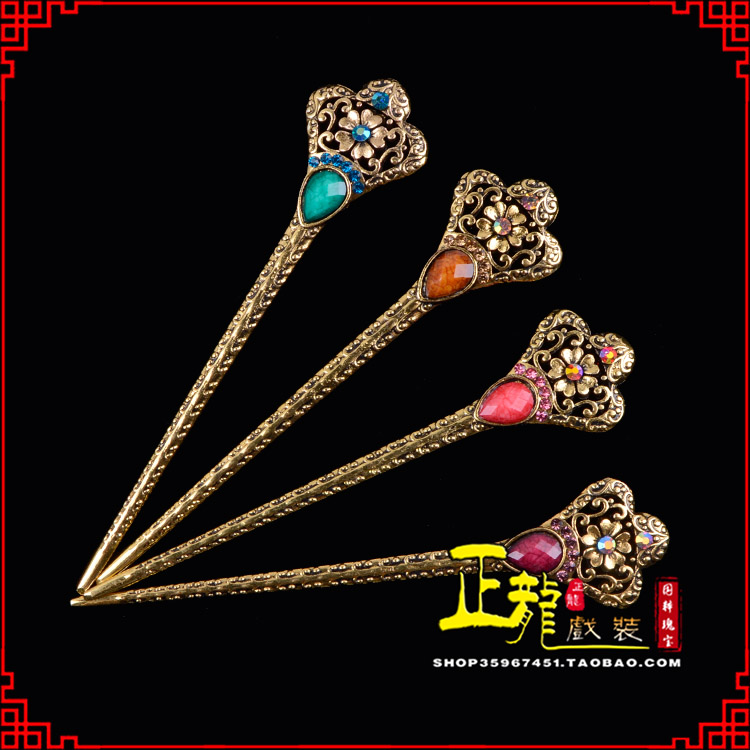 蓬安头饰老旦青衣员外夫人簪子 老旦发簪