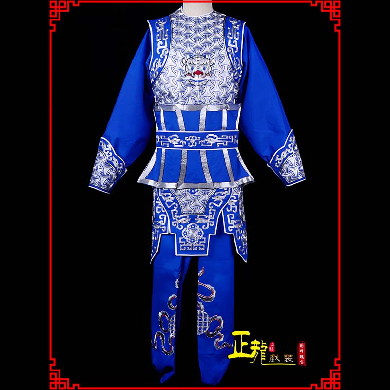 蓬安武生戏服云肩侉子男兵衣